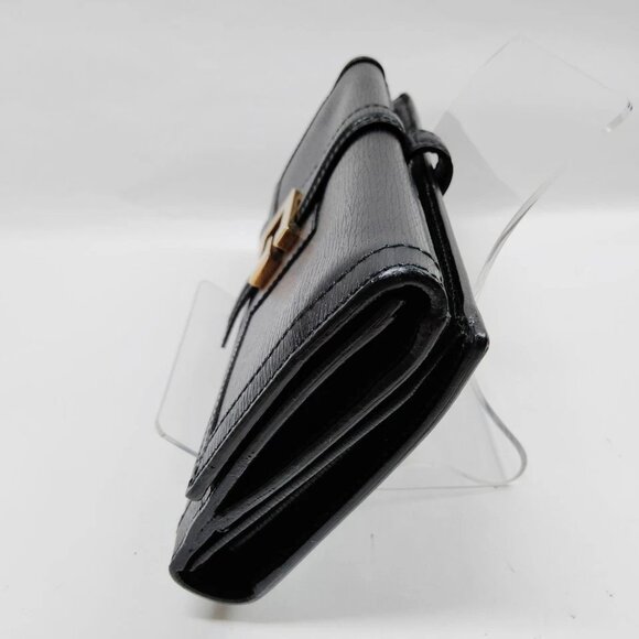 Gucci Long Wallet Black Leather 280-081825 - Picture 3 of 9